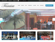 Tablet Screenshot of hoteltamisagolf.com